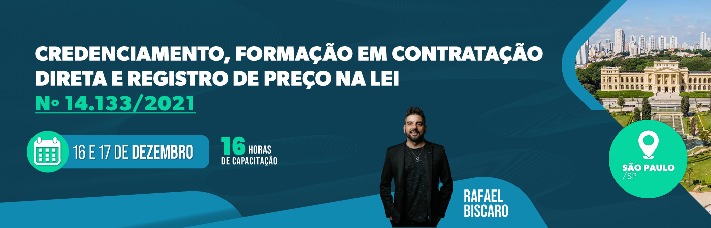 Credenciamento, Formação em Contratação Direta  E Registro de Preço na Lei nº 14.133/2021