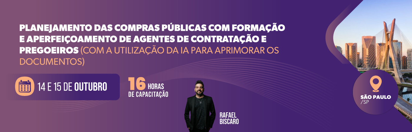 Planejamento das Compras Públicas Com Formação e Aperfeiçoamento de Agentes de Contratação e Pregoeiros (Com a Utilização da IA para Aprimorar os Documentos)